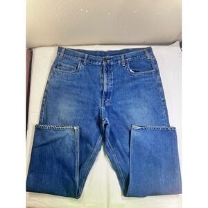 Berne Mens Workwear Blue Jeans 42x30 Medium Wash Straight Leg‎ Denim P999SWD